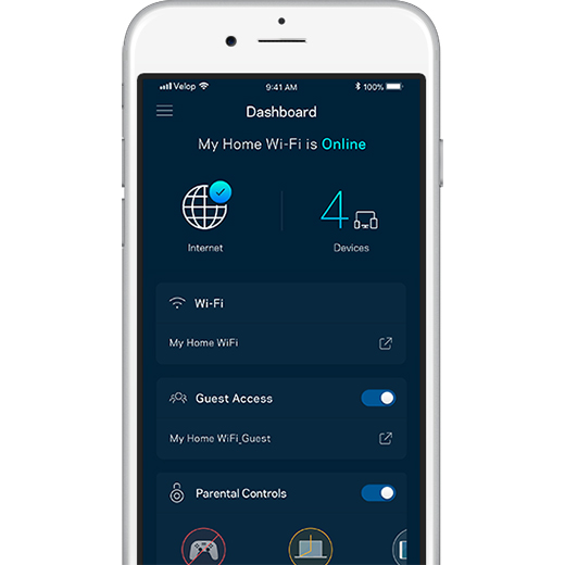Двохдіапазонний WiFi роутер Linksys Velop Whole Home Intelligent Mesh WiFi System (3 шт.)