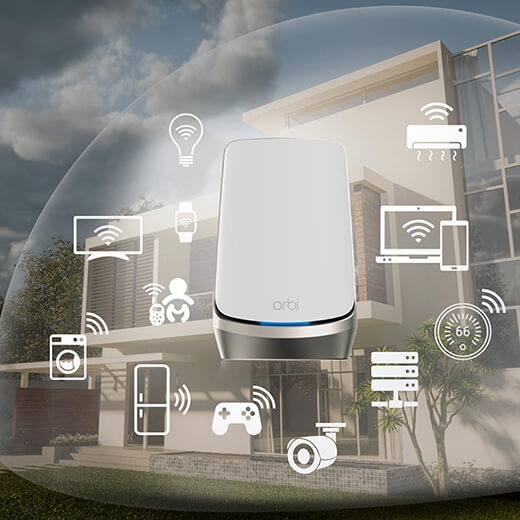 Wi-Fi Mesh система Netgear AX4200 Orbi Tri-Band WiFi 6 (2-pack) тридіапазонний