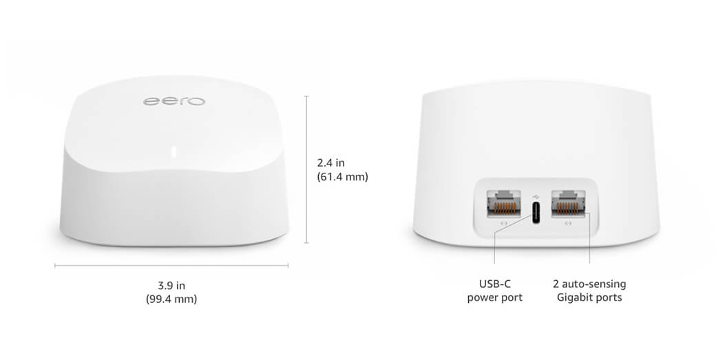 Wi-Fi Роутер Eero 6 Dual-Band Mesh System Apple HomeKit (1 модуль)