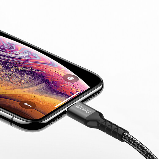 Зарядный кабель WIWU Elite Data Cable ED-100 USB to Lightning Black для iPhone