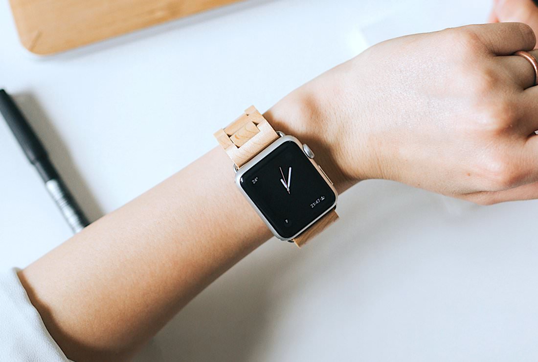 Деревянный ремешок Woodacessories Ecostrap Maple/Silver для Apple Watch 42/44mm Series 1/2/3/4/5
