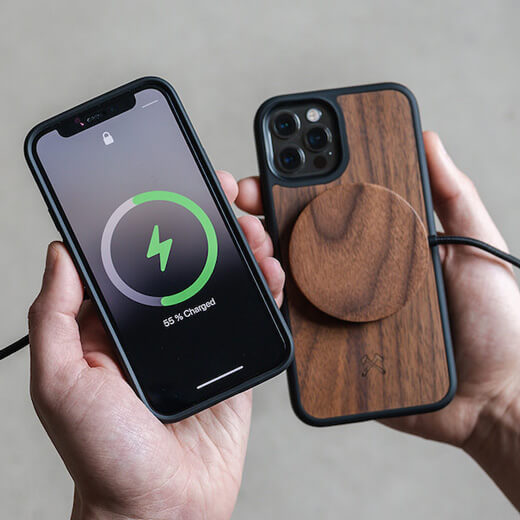 Деревянный чехол Woodcessories Bumper Case Walnut MagSafe для iPhone 13 купить