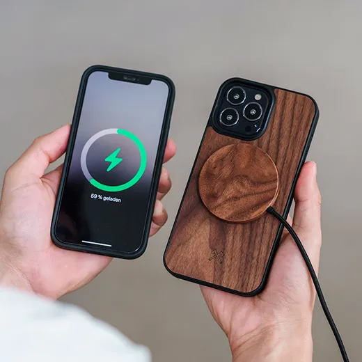 Дерев'яний чохол Woodcessories Bumper Case with MagSafe Walnut для iPhone 14 Plus купити