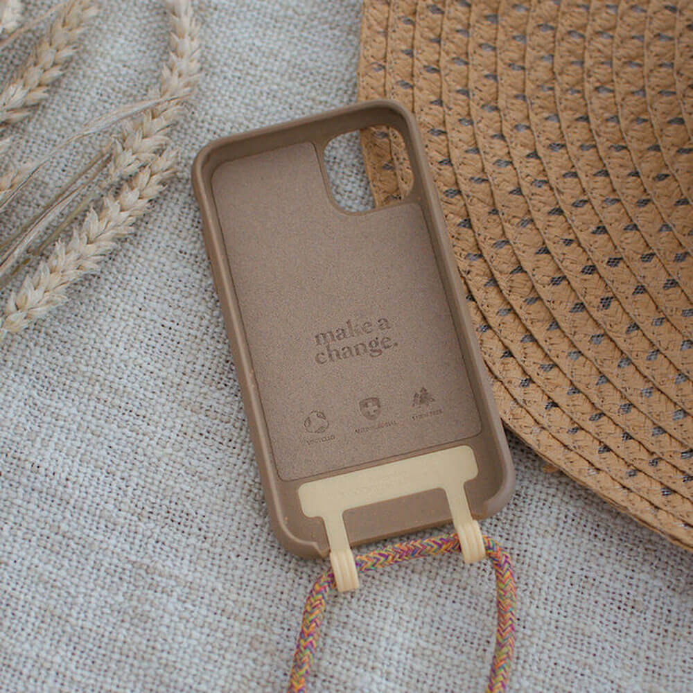 Еко-чохол зі шнурком Woodcessories Necklace Case Crossbody Lilac для iPhone 16