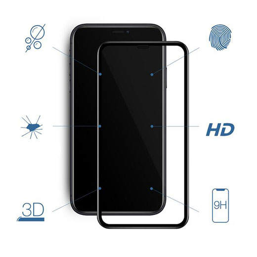 Защитное стекло Woodcessories Curved Tempered Glass 3D для iPhone 12 mini