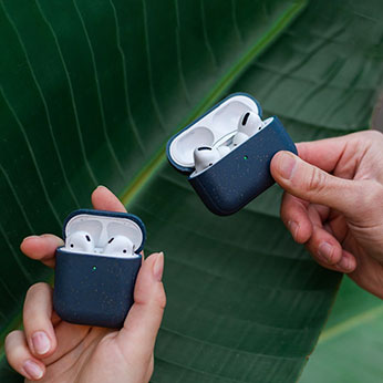 Эко-чехол Woodcessories Eco-Friendly Navy Blue для AirPods Pro