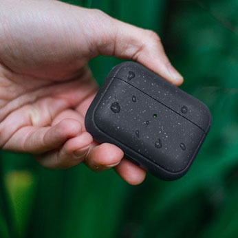 Эко-чехол Woodcessories Eco-Friendly Navy Blue для AirPods Pro