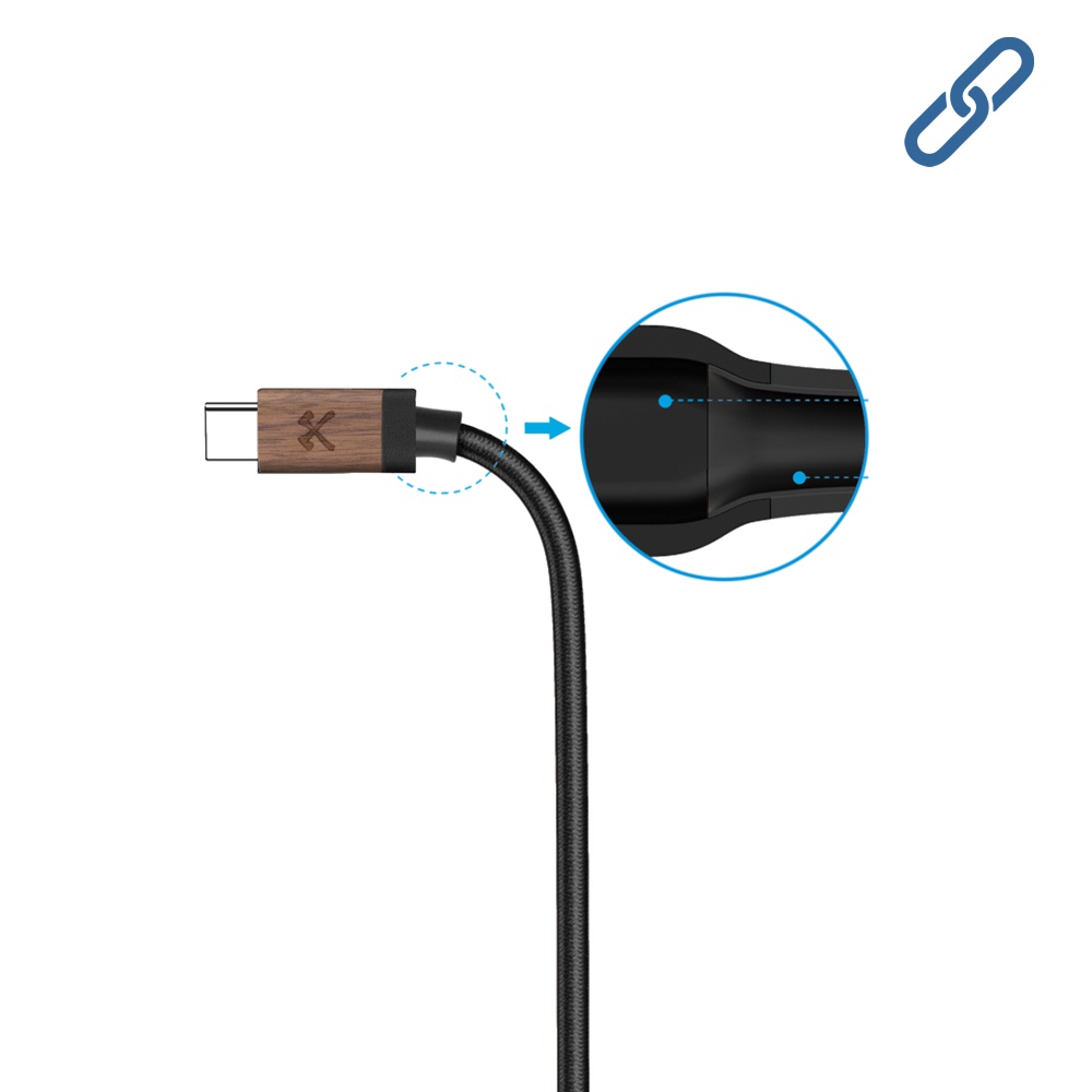 Кабель Woodcessories EcoCable USB-C to USB -C 1.2m 