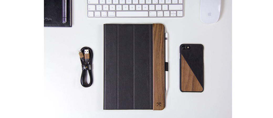 Кожаный чехол-книжка Woodcessories EcoFlip для iPad Air 2 (2019)