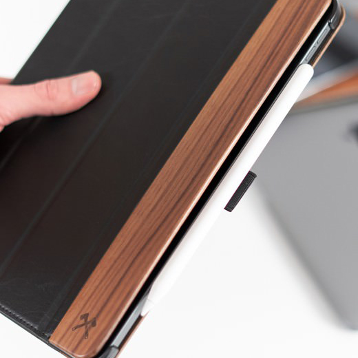 Кожаный чехол-книжка Woodcessories EcoFlip Black для iPad Pro 11" (2018)