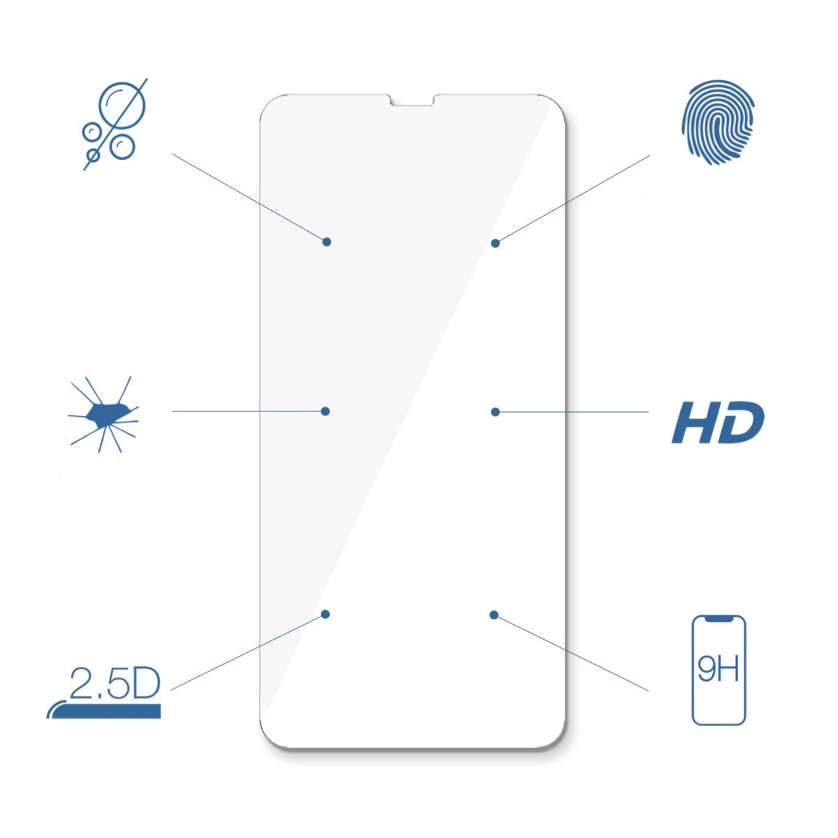 Защитное стекло Woodcessories PanzerGlas 2.5D для iPhone 7 Plus/8 Plus