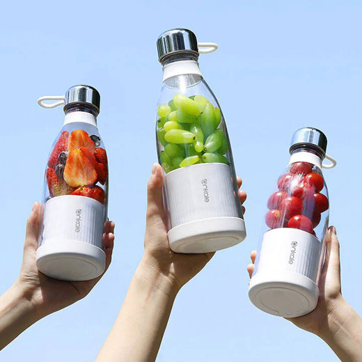 Портативный блендер Mini Blender Xiaomi 500ml White купить