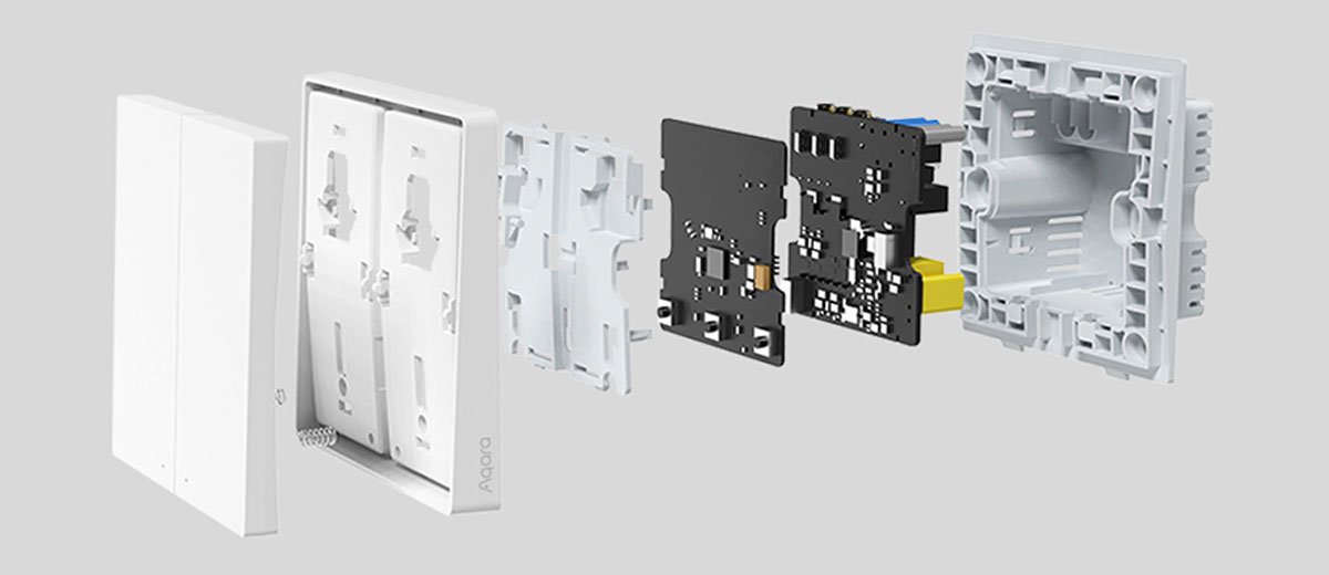 Умный выключатель с нулевой линией Xiaomi Aqara Smart Wall Switch D1 (одинарный) HomeKit