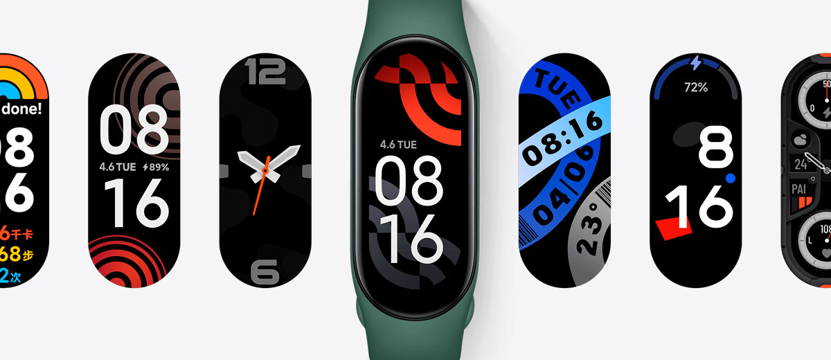 Фітнес-браслет Xiaomi Mi Band 7 - циферблати