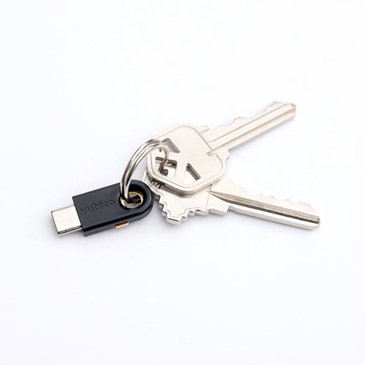 Купить электронный защитный FIDO ключ Yubico YubiKey 5C