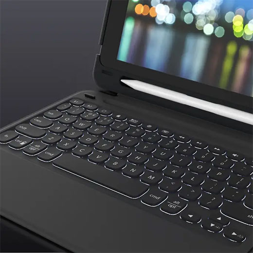 Чехол-клавиатура ZAGG Slim Book Go Black для iPad Pro 11 M1 (2021 | 2020 | 2018) подключается к двум устройствам