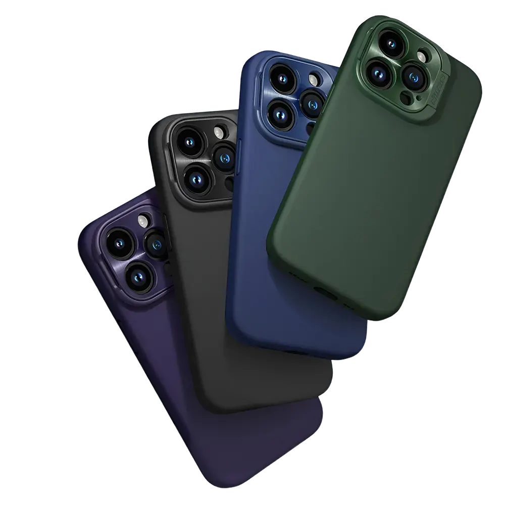 Защитный чехол с подставкой Nillkin Lens Wing Magnetic Black для iPhone 15 Pro