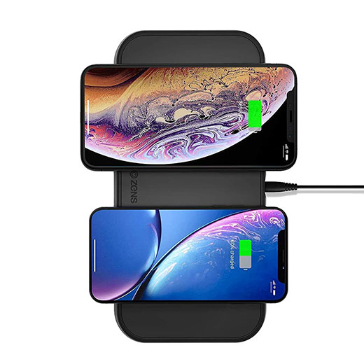 Бездротове зарядний пристрій Zens Dual Wireless Charger для iPhone | AirPods