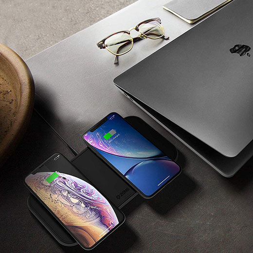 Бездротове зарядний пристрій Zens Dual Wireless Charger для iPhone | AirPods