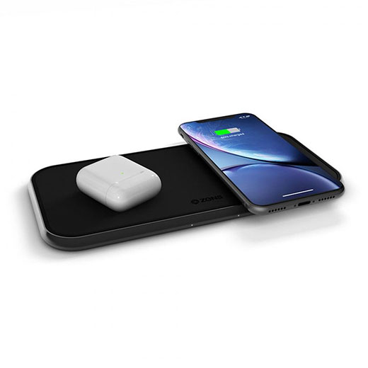 Бездротове зарядний пристрій Zens Dual Wireless Charger для iPhone | AirPods