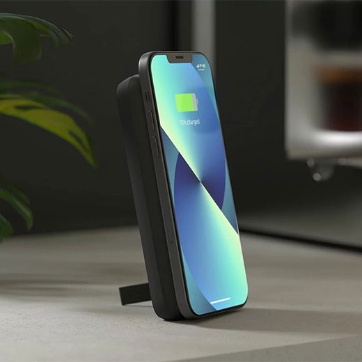 Универсальный повербанк с подставкой Zens Magnetic Single Wireless Powerbank 10000 mAh цена и качество