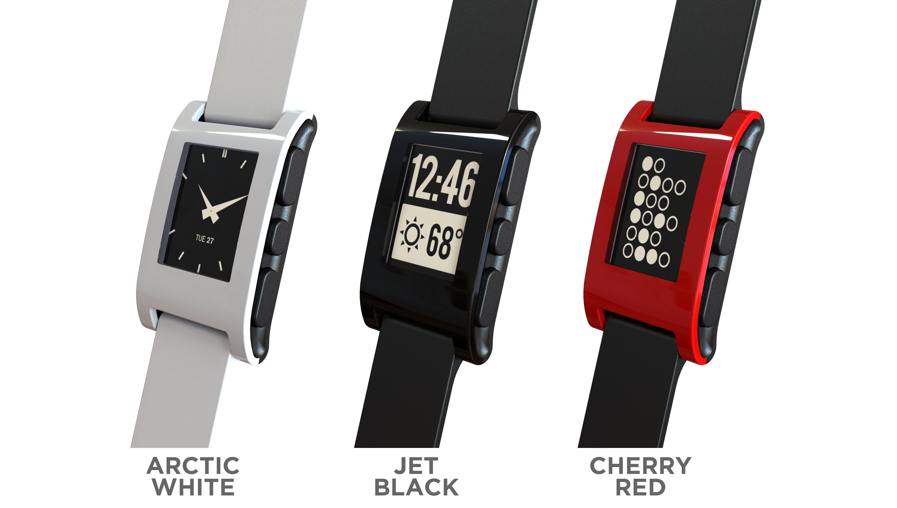 pebble e-paper watch iphone